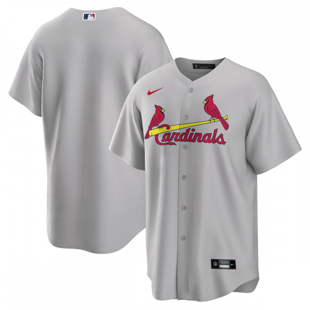 St. Louis Cardinals Road Replica Team Jersey - Gray-Pro Kit Vault | Brand New 26/27 Sports Jerseys